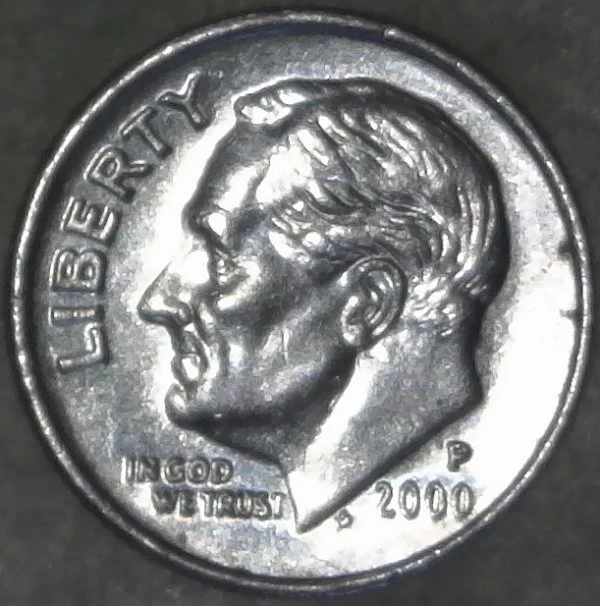 2000--P-Roosevelt-Dime-With-Die-Clash-Remnants-I-Think?